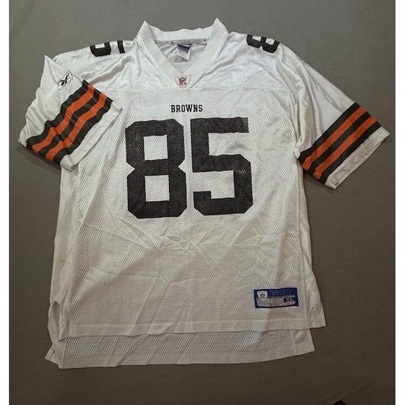 Reebok Other - Cleveland‎ Browns #85 Johnson White Football Jersey NFL Reebok Mens Size XL